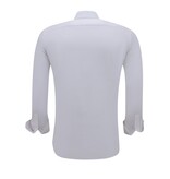 TONY BACKER Luxe Trendy Blanco Overhemden Heren - Slim Fit - 3079 - Wit