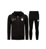 LF Amsterdam Mannen Trainingspak - Hooded Ribbon - Zwart / Wit