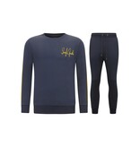LF Amsterdam Exclusieve Joggingpak Mannen - Greek Ribbon - Blauw