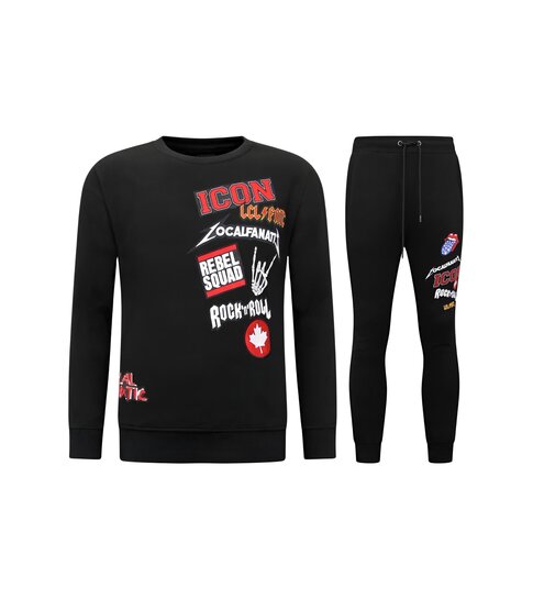 LF Amsterdam Exclusieve Joggingpak Heren - ICON Rocks - Zwart