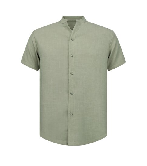 ENOS Linnen Zomerset Heren - Linnen Twinset - Linnen Overhemd Heren - Zomer Broek Heren - MG-012 - KHAKI