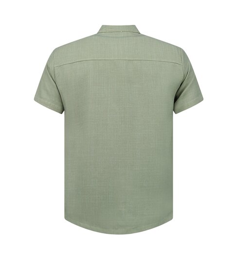 ENOS Linnen Zomerset Heren - Linnen Twinset - Linnen Overhemd Heren - Zomer Broek Heren - MG-012 - KHAKI