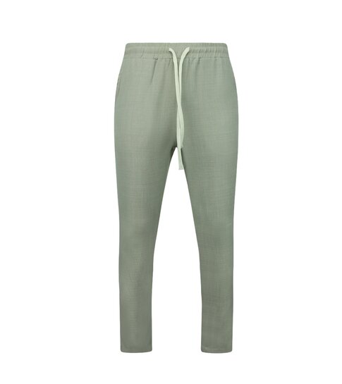 ENOS Zomerset Heren - Twinset - Linnen look Overhemd Heren - Zomer Broek Heren - MG-012 - Bruin