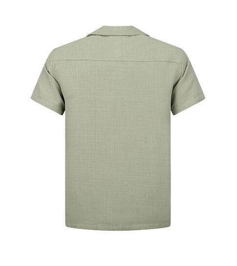 ENOS Twinset - Zomerset Heren - Linnen Look Overhemd Heren - Zomer Broek Heren - MG-011 - Beige