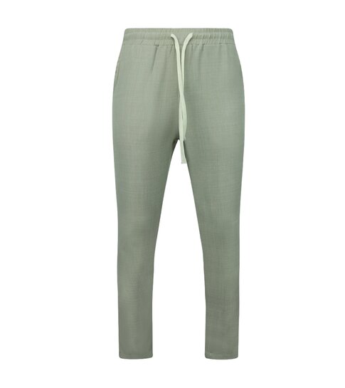 ENOS Twinset - Zomerset Heren - Linnen Look Overhemd Heren - Zomer Broek Heren - MG-011 - Beige