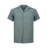 ENOS Twinset -  Zomerset Heren - Linnen Look Shirt Heren - Zomer Broek Heren - MG-011 - Grijs