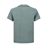 ENOS Twinset -  Zomerset Heren - Linnen Look Shirt Heren - Zomer Broek Heren - MG-011 - Grijs