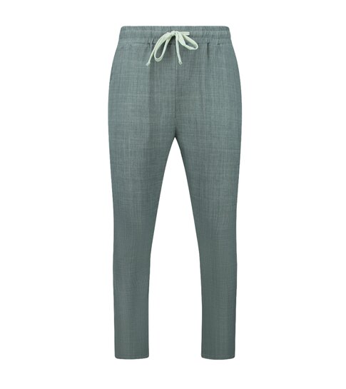 ENOS Twinset -  Zomerset Heren - Linnen Look Shirt Heren - Zomer Broek Heren - MG-011 - Grijs