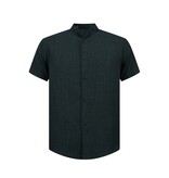 ENOS Linnen Zomerset Heren - Linnen Twinset - Linnen Overhemd Heren - Zomer Broek Heren - MG-012 - Zwart