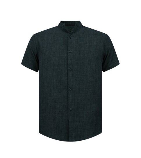 ENOS Linnen Zomerset Heren - Linnen Twinset - Linnen Overhemd Heren - Zomer Broek Heren - MG-012 - Zwart