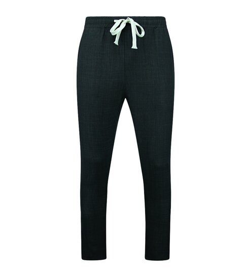 ENOS Zomerset Heren - Twinset - Linnen Look Overhemd Heren - Zomer Broek Heren - MG-012 - Zwart