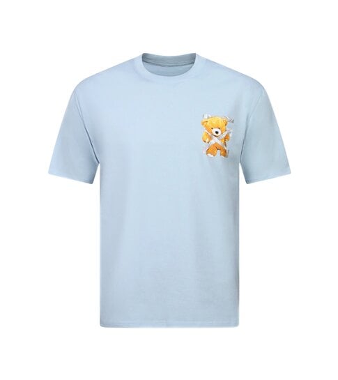 True Rise  T shirt Heren met Print - Oversized T shirt Heren - T-shirts Heren Grappig - Funny Shirt Bear  - 1960 - Blauw