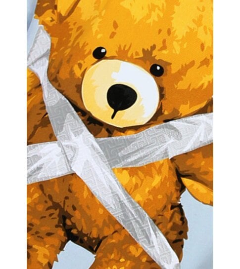 True Rise  T shirt Heren met Print - Oversized T shirt Heren - T-shirts Heren Grappig - Funny Shirt Bear  - 1960 - Blauw