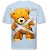 True Rise  T shirt Heren met Print - Oversized T shirt Heren - T-shirts Heren Grappig - Funny Shirt Bear  - 1960 - Blauw