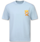 True Rise  T shirt Heren met Print - Oversized T shirt Heren - T-shirts Heren Grappig - Funny Shirt Bear  - 1960 - Blauw