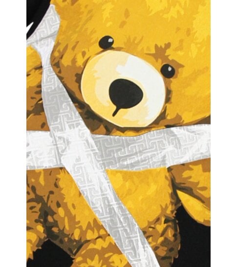 True Rise Heren Tshirt met Opdruk - Oversized T shirt Heren - T-shirts Heren Grappig - Fun Shirts Bear -1960- Zwart