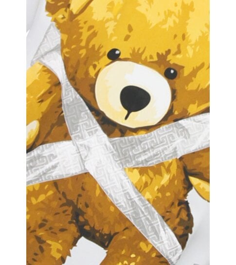 True Rise Tshirts Heren Grappig - Oversized T shirt Heren - Heren Tshirt met Opdruk - Fun Shirts Bear -1960- Wit