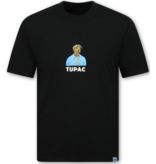 True Rise 2Pac Tshirt met Opdruk - T shirt Heren met Print  - Tupac Shakur - Oversized T shirt Heren -1791- Zwart