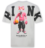 True Rise Funny Panther T-shirt - Heren Tshirt met Opdruk - Oversized T shirt Heren -1971- Grijs