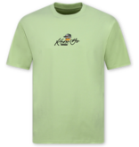 True Rise Oversized T shirt Heren - T-shirts Heren Grappig -  T shirt Heren met Print - Funny Tshirt Duck -1970- Groen