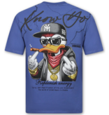 True Rise Funny T-shirt Duck - Oversized T shirt Heren - T-shirts Heren Grappig -  T shirt Heren met Print -1970- Blauw