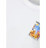 True Rise  Oversized T shirt Heren Casablanca - T shirt Heren met Print Puzzel -1997- Wit