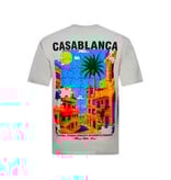 True Rise Casablanca Heren T shirt Oversized - T shirt Heren met Print Puzzel -1997- Grijs