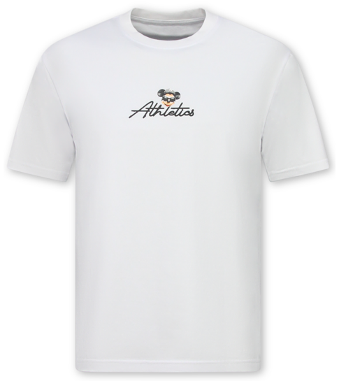 True Rise  T shirt Heren - T shirt Heren met Print Grappig - Heren Tshirt met Opdruk - Funny Shirt Mouse  -1975- Wit