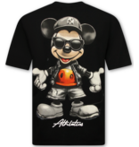 True Rise  T shirt Heren met Print Grappig - T shirt Heren - Heren Tshirt met Opdruk - Funny Shirt Mouse  -1975- Zwart