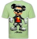 True Rise T shirt Heren - Funny Shirt Mouse - T shirt Heren met Print Grappig - Heren Tshirt met Opdruk -1975- Groen