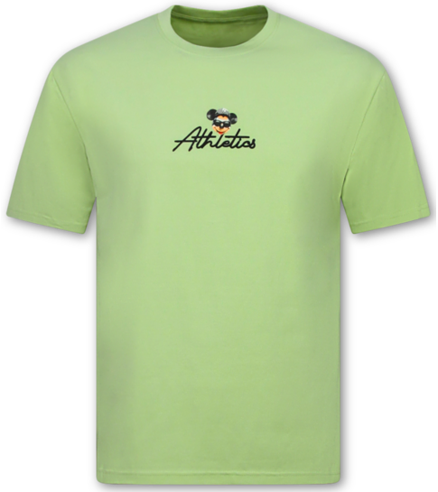 True Rise T shirt Heren - Funny Shirt Mouse - T shirt Heren met Print Grappig - Heren Tshirt met Opdruk -1975- Groen