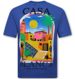 True Rise Casablanca Heren Shirts  - T shirt Heren met Print - Heren Tshirt met Opdruk - 1989- Blauw