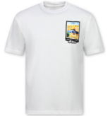 True Rise Free Palestine Shirt - Heren Tshirt met Opdruk - T shirt Heren met Print - 190-  Wit