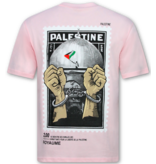 True Rise Free Palestine T shirt - Oversized T shirt Heren - T shirt Heren met Print - 183-  Roze