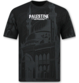 True Rise Palestine Oversized Heren T shirt  - Heren Tshirt met Opdruk - 185-  Zwart