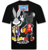 True Rise T-shirts Heren Grappig  - Heren T shirt met Print - Oversized T shirt Heren -303- Zwart