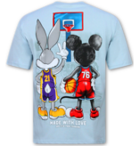 True Rise Funny Shirt - Oversized T shirt Heren - T-shirts Heren Grappig  - Heren T shirt met Print -303- Blauw