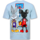 Funny Shirt - Oversized T shirt Heren - T-shirts Heren Grappig  - Heren T shirt met Print -303- Blauw