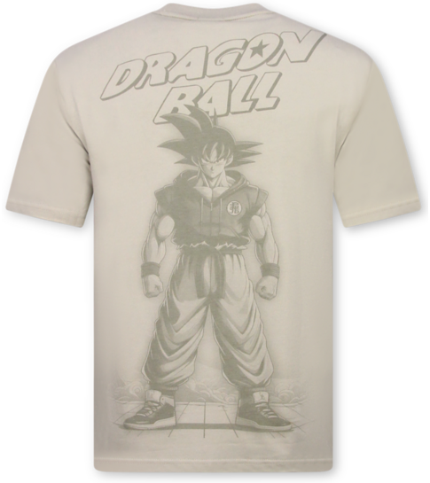 True Rise Dragon Ball Z Shirt - Tshirts Heren Grappig - Oversized T shirt Heren -312- Grijs