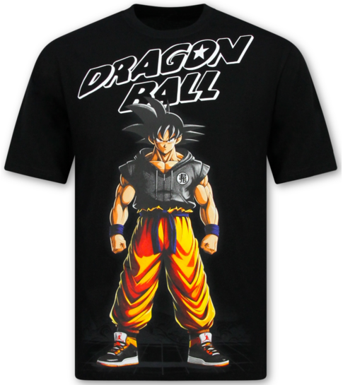 True Rise Dragon Ball Z Shirt Heren - T shirts Heren Grappig - Oversized T shirt Heren -312- Zwart