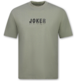 True Rise Joker Tshirt met Opdruk - T shirt Heren met Print  - Oversized T shirt Heren  - Funny shirt  -1791- Groen