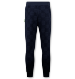 True Rise Trainingspak Heren ICON - Tracksuit Heren - Joggingpak Heren Volwassenen -5837- Donker Blauw