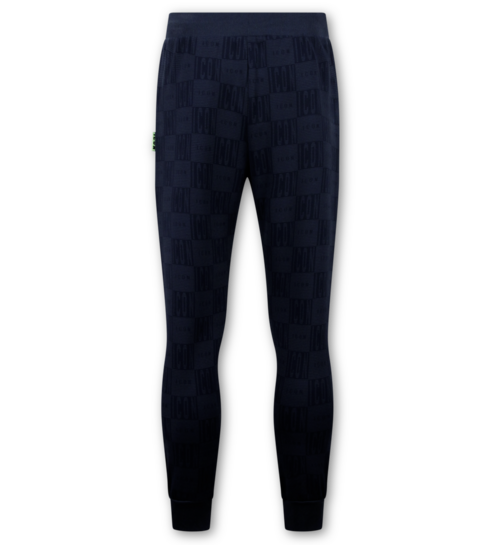 True Rise Trainingspak Heren ICON - Tracksuit Heren - Joggingpak Heren Volwassenen -5837- Donker Blauw