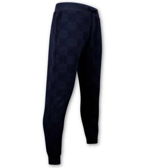 True Rise Trainingspak Heren ICON - Tracksuit Heren - Joggingpak Heren Volwassenen -5837- Donker Blauw