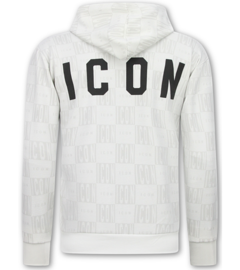 True Rise Trainingspak Heren ICON - Tracksuit Heren Twinset - Joggingpak Heren Volwassenen -5837- Wit