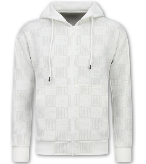 True Rise Trainingspak Heren ICON - Tracksuit Heren Twinset - Joggingpak Heren Volwassenen -5837- Wit