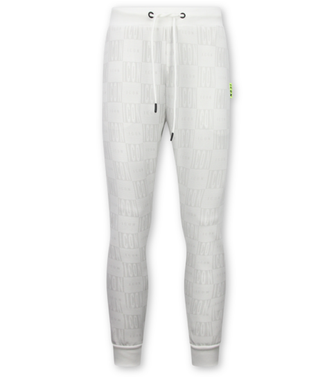 True Rise Trainingspak Heren ICON - Tracksuit Heren Twinset - Joggingpak Heren Volwassenen -5837- Wit