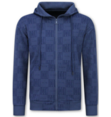 True Rise Trainingspak Heren ICON - Tracksuit Heren Twinset - Joggingpak Heren Volwassenen -5837- Blauw