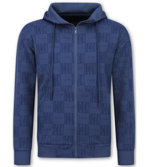 True Rise Trainingspak Heren ICON - Tracksuit Heren Twinset - Joggingpak Heren Volwassenen -5837- Blauw