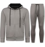 True Rise ICON Joggingpak Heren - Trainingspak Volwassenen - Heren Huispak - Tracksuit Heren - 6153 - Grijs
